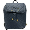 シャネル CHANEL CCフィリグリーリュック A57090 25番台 ネイビー ゴールド金具 キャビアスキン レディース リュック・デイパック