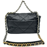 シャネル CHANEL CHANEL19 ラージバッグ AS1161 ブラックゴールド金具/シルバー金具 ラムスキン レディース ショルダーバッグ