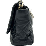 シャネル CHANEL CHANEL19 ラージバッグ AS1161 ブラックゴールド金具/シルバー金具 ラムスキン レディース ショルダーバッグ