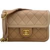 シャネル CHANEL ウエストバッグ 27番台 ピンクベージュグラデーション ゴールド金具 キャビアスキン レディース ウエストバッグ