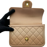 シャネル CHANEL ウエストバッグ 27番台 ピンクベージュグラデーション ゴールド金具 キャビアスキン レディース ウエストバッグ
