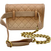 シャネル CHANEL ウエストバッグ 27番台 ピンクベージュグラデーション ゴールド金具 キャビアスキン レディース ウエストバッグ