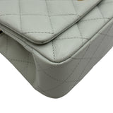 シャネル CHANEL トップハンドルミニフラップバッグ ミントグリーン ゴールド金具 キャビアスキン レディース ショルダーバッグ