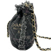 シャネル CHANEL マトラッセスモール バケットバッグ AS3091 ブラック ゴールド金具 デニム レディース ショルダーバッグ
