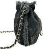 シャネル CHANEL マトラッセスモール バケットバッグ AS3091 ブラック ゴールド金具 デニム レディース ショルダーバッグ