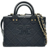 シャネル CHANEL ココマークヴァニティショルダーバッグ AS3345 ブラック ゴールド金具 カーフスキン レディース ショルダーバッグ