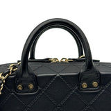シャネル CHANEL ココマークヴァニティショルダーバッグ AS3345 ブラック ゴールド金具 カーフスキン レディース ショルダーバッグ