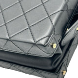 シャネル CHANEL ココマークヴァニティショルダーバッグ AS3345 ブラック ゴールド金具 カーフスキン レディース ショルダーバッグ
