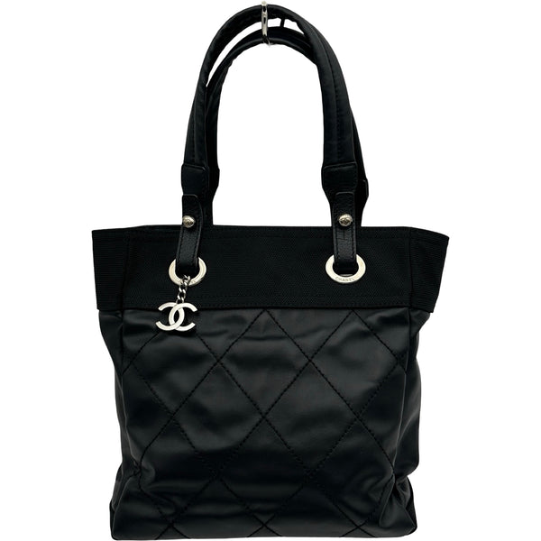 シャネル CHANEL パリビアリッツトートPM A34208 12番台 ブラック