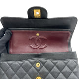 シャネル CHANEL マトラッセ23 A01113 27番台 ブラック ゴールド金具 キャビアスキン レディース ショルダーバッグ