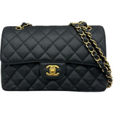 シャネル CHANEL マトラッセ23 A01113 27番台 ブラック ゴールド金具 キャビアスキン レディース ショルダーバッグ