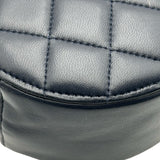 シャネル CHANEL マトラッセ アイコンミニショルダー 30番台 ネイビー ゴールド金具 ラムスキン レディース ショルダーバッグ