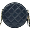 シャネル CHANEL マトラッセ アイコンミニショルダー 30番台 ネイビー ゴールド金具 ラムスキン レディース ショルダーバッグ