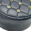 シャネル CHANEL マトラッセ アイコンミニショルダー 30番台 ネイビー ゴールド金具 ラムスキン レディース ショルダーバッグ