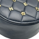 シャネル CHANEL マトラッセ アイコンミニショルダー 30番台 ネイビー ゴールド金具 ラムスキン レディース ショルダーバッグ