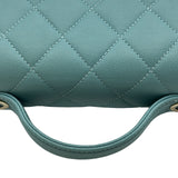 シャネル CHANEL ビジネスアフィニティ スモールバッグ A93749 29番台 ライトブルー ゴールド金具 キャビアスキン レディース ショルダーバッグ