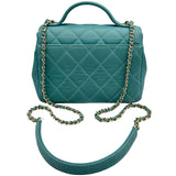 シャネル CHANEL ビジネスアフィニティ スモールバッグ A93749 29番台 ライトブルー ゴールド金具 キャビアスキン レディース ショルダーバッグ