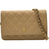 シャネル CHANEL マトラッセチェーンウォレット AP0250 ベージュ ゴールド金具 キャビアスキン レディース ショルダーバッグ