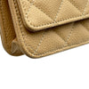 シャネル CHANEL マトラッセチェーンウォレット AP0250 ベージュ ゴールド金具 キャビアスキン レディース ショルダーバッグ