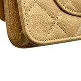 シャネル CHANEL マトラッセチェーンウォレット AP0250 ベージュ ゴールド金具 キャビアスキン レディース ショルダーバッグ