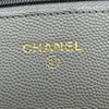 シャネル CHANEL マトラッセチェーンウォレット AP0250 グレー ゴールド金具 キャビアスキン レディース ショルダーバッグ