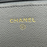 シャネル CHANEL マトラッセチェーンウォレット AP0250 グレー ゴールド金具 キャビアスキン レディース ショルダーバッグ