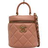 シャネル CHANEL トレンディCCヴァニティバッグ AS1626 29番台 ピンク ゴールド金具 カーフスキン レディース ショルダーバッグ