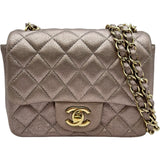 シャネル CHANEL ミニマトラッセ A35200 20番台 シャンパンピンク ゴールド金具 ラムスキン レディース ショルダーバッグ