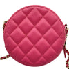 シャネル CHANEL ラウンドマトラッセチェーン AP0245 29番台 ピンク ゴールド金具 キャビアスキン レディース ショルダーバッグ