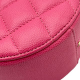 シャネル CHANEL ラウンドマトラッセチェーン AP0245 29番台 ピンク ゴールド金具 キャビアスキン レディース ショルダーバッグ