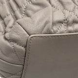 クリスチャン・ディオール Christian Dior カナージュバケットバッグ グレージュ レザー レディース ショルダーバッグ