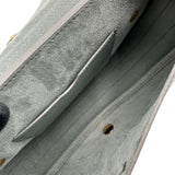 クリスチャン・ディオール Christian Dior ホビー ミディアム グレー レザー レディース ショルダーバッグ