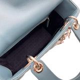 クリスチャン・ディオール Christian Dior レディディオール MY ABCDior バッグ スモール M0538PCAL ブルー シルバー金具 カナージュラムスキン レディース ショルダーバッグ