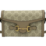 グッチ GUCCI ホースビット 1955 ショルダー 699296 ベージュ GGスプリーム レディース ショルダーバッグ