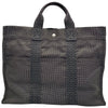 エルメス HERMES エールライントートMM グレー シルバー金具 トワル ユニセックス トートバッグ