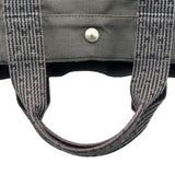 エルメス HERMES エールライントートMM グレー シルバー金具 トワル ユニセックス トートバッグ