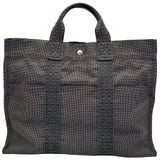 エルメス HERMES エールライントートMM グレー シルバー金具 トワル ユニセックス トートバッグ