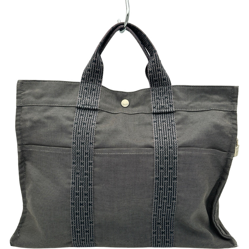 エルメス HERMES エールライントートMM グレー シルバー金具 トワル
