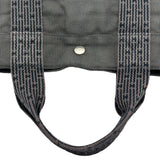 エルメス HERMES エールライントートMM グレー シルバー金具 トワル レディース トートバッグ