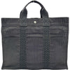 エルメス HERMES エールライントートMM グレー シルバー金具 トワル ユニセックス トートバッグ