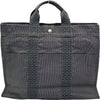 エルメス HERMES エールライントートMM グレー シルバー金具 トワル ユニセックス トートバッグ