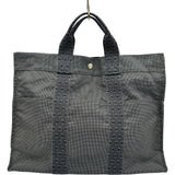 エルメス HERMES エールライントートMM グレー トワル メンズ トートバッグ