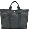エルメス HERMES エールライントートMM グレー シルバー金具 トワル レディース トートバッグ