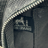 エルメス HERMES エールライントートMM グレー シルバー金具 トワル レディース トートバッグ