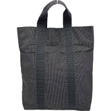エルメス HERMES エールラインカバス グレー シルバー金具 トワル ユニセックス トートバッグ