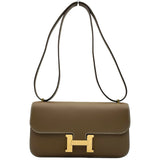 エルメス HERMES コンスタンス エラン ミロワール K刻印 エトゥープ マットゴールド金具 エプソン レディース ショルダーバッグ