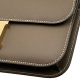 エルメス HERMES コンスタンス エラン ミロワール K刻印 エトゥープ マットゴールド金具 エプソン レディース ショルダーバッグ