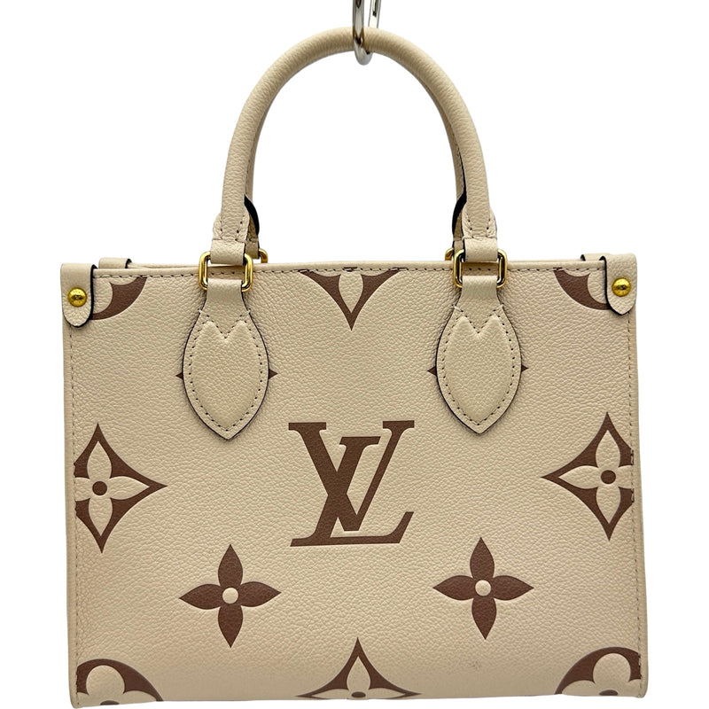 ルイ・ヴィトン LOUIS VUITTON オンザゴーPM M45654 クレーム