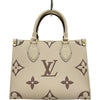 ルイ・ヴィトン LOUIS VUITTON オンザゴーPM M45654 クレーム/ボワドローズ モノグラム・アンプラント ユニセックス ハンドバッグ