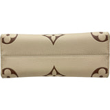 ルイ・ヴィトン LOUIS VUITTON オンザゴーPM M45654 クレーム/ボワドローズ モノグラム・アンプラント ユニセックス ハンドバッグ